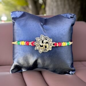 Rakhi - Swastik Rakhdi for Brother Bhaiya shipped from Australia Canada USA UK