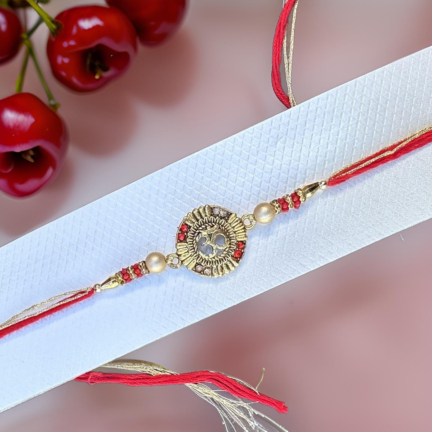 Rakhi - Om Rakhdi for Brother Bhaiya shipped from Australia Canada USA UK - Image 3