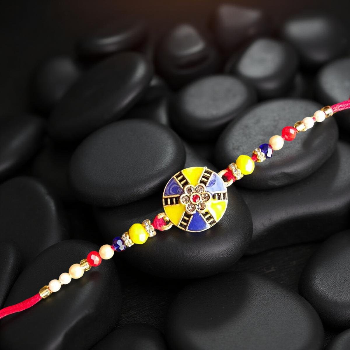 Rakhi - Round Rakhdi for Brother Bhaiya shipped from Australia Canada USA UK - Image 4