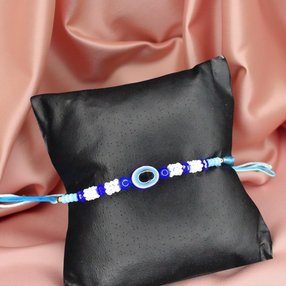 Rakhi - Evil-Eye Rakhdi for Brother Bhaiya shipped from Australia Canada USA UK