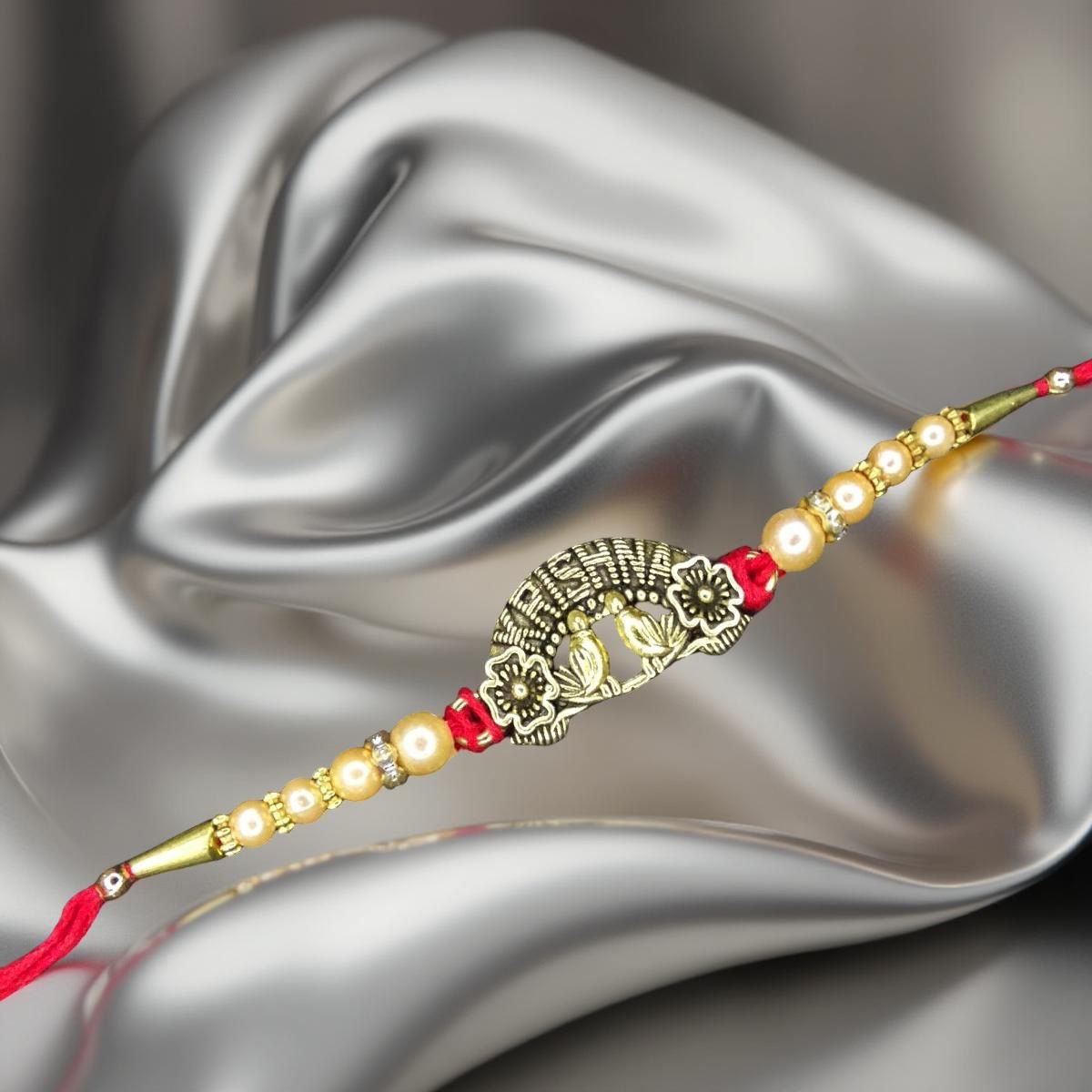 Rakhi - Krishna Rakhdi for Brother Bhaiya shipped from Australia Canada USA UK - Image 2