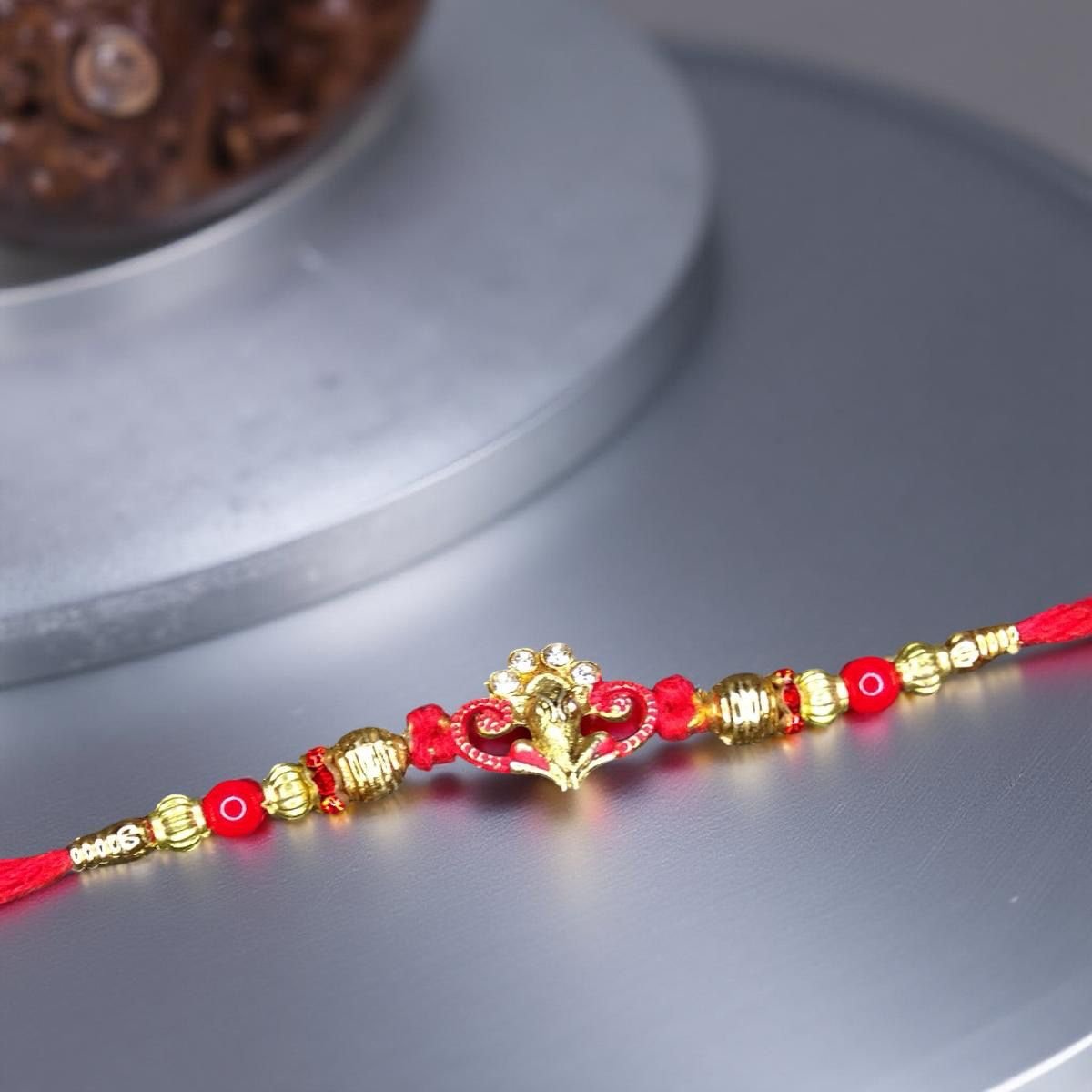 Rakhi - Ganesha Rakhdi for Brother Bhaiya shipped from Australia Canada USA UK - Image 4