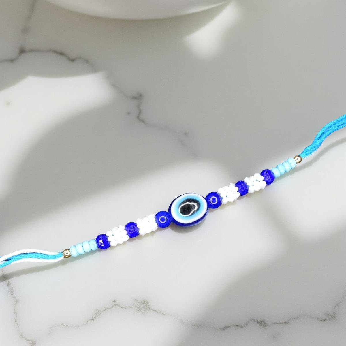 Rakhi - Evil-Eye Rakhdi for Brother Bhaiya shipped from Australia Canada USA UK - Image 3