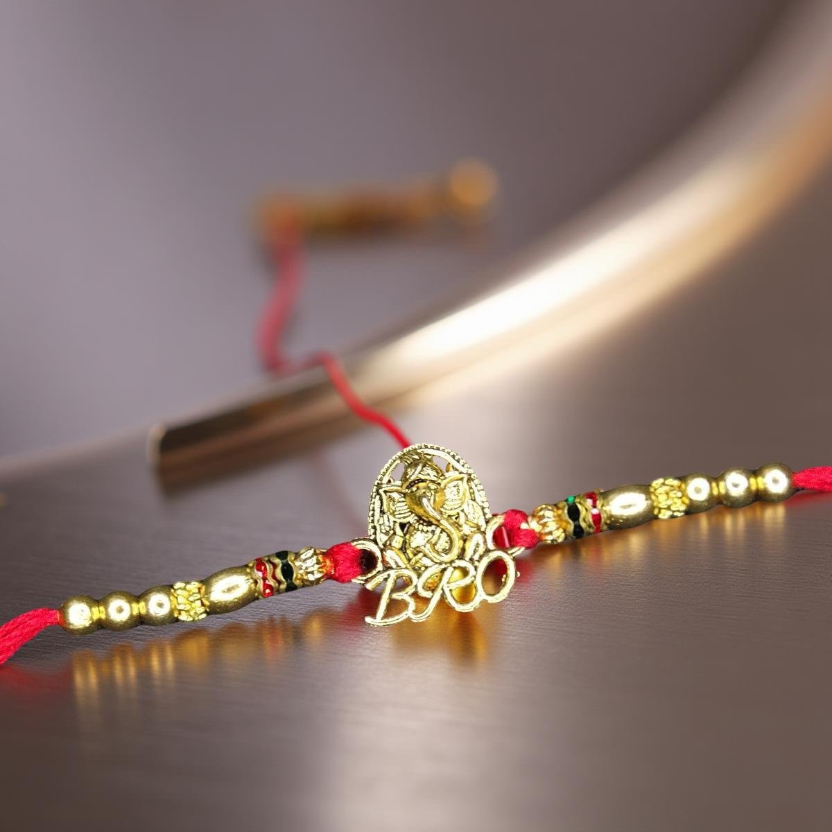 Rakhi - Ganesh Rakhdi for Brother Bhaiya shipped from Australia Canada USA UK - Image 4