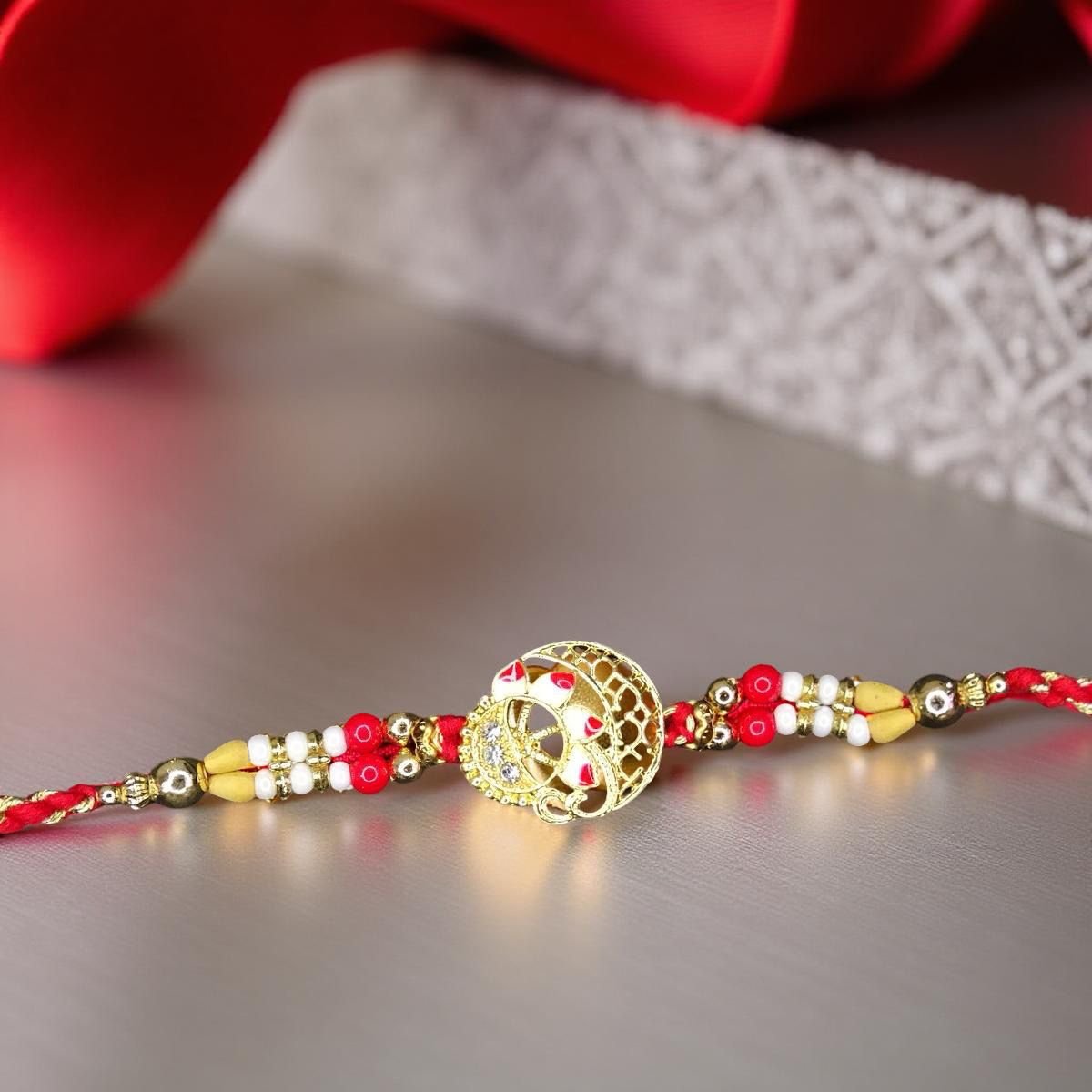 Rakhi - Designer Rakhdi for Brother Bhaiya shipped from Australia Canada USA UK - Image 4