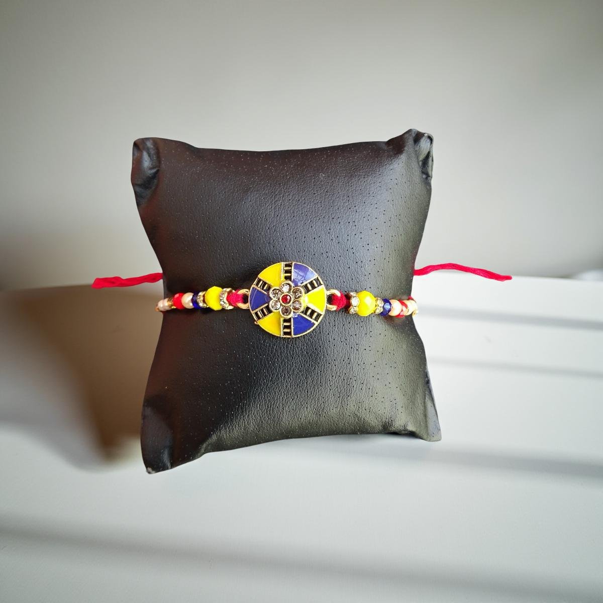 Rakhi - Round Rakhdi for Brother Bhaiya shipped from Australia Canada USA UK - Image 2
