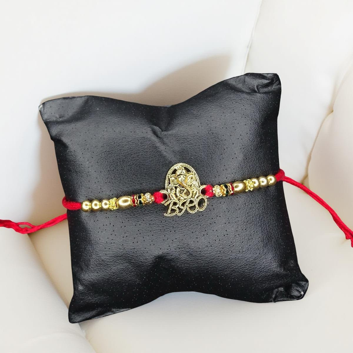 Rakhi - Ganesh Rakhdi for Brother Bhaiya shipped from Australia Canada USA UK - Image 3