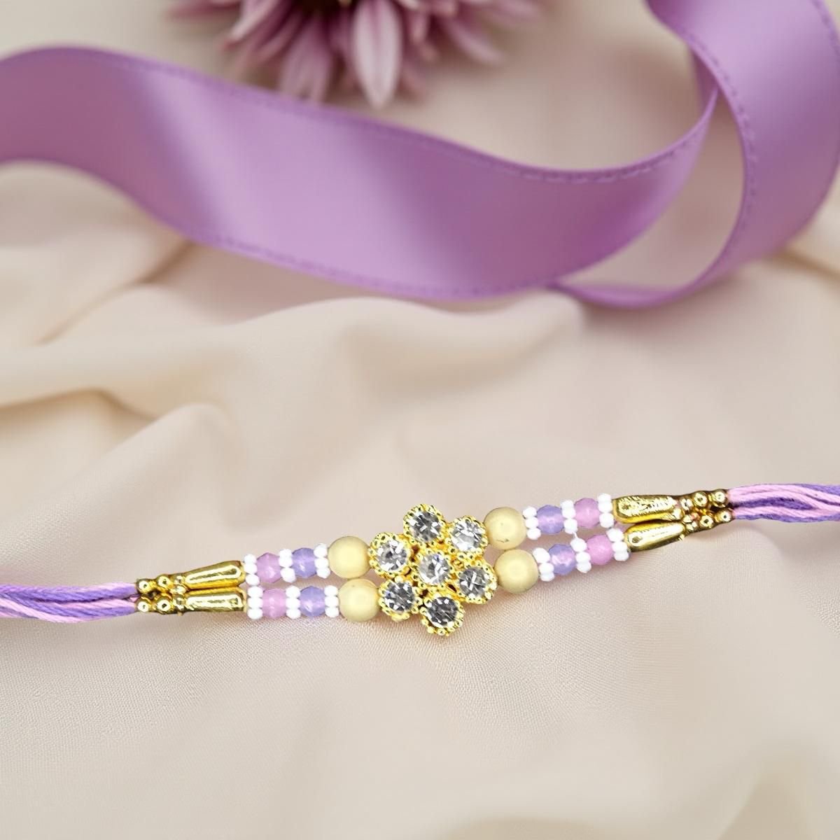 Rakhi - Diamond Rakhdi for Brother Bhaiya shipped from Australia Canada USA UK - Image 3