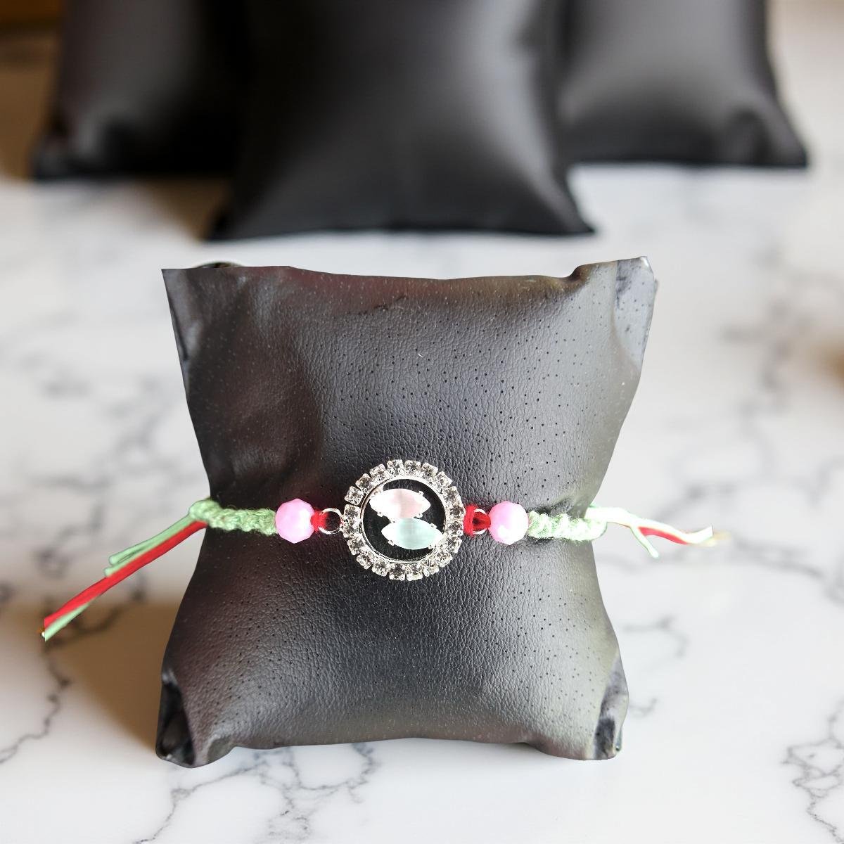 Rakhi - Round Rakhdi for Brother Bhaiya shipped from Australia Canada USA UK - Image 2