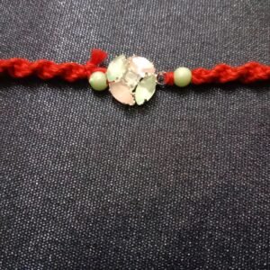 Rakhi - Oval-Stone Rakhdi for Brother Bhaiya shipped from Australia Canada USA UK
