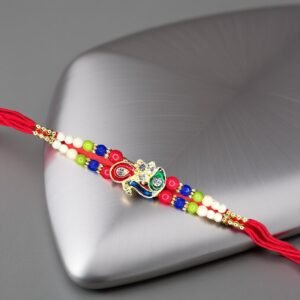 Rakhi - Peacock Rakhdi for Brother Bhaiya shipped from Australia Canada USA UK