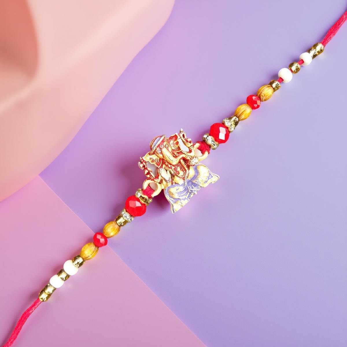 Rakhi - Ganesha Rakhdi for Brother Bhaiya shipped from Australia Canada USA UK - Image 5