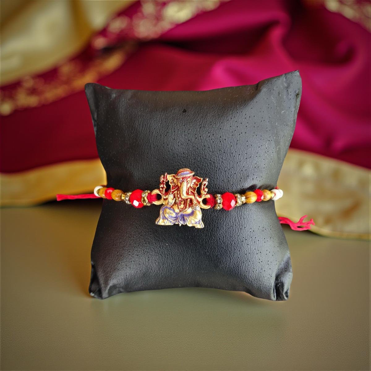 Rakhi - Ganesha Rakhdi for Brother Bhaiya shipped from Australia Canada USA UK - Image 4
