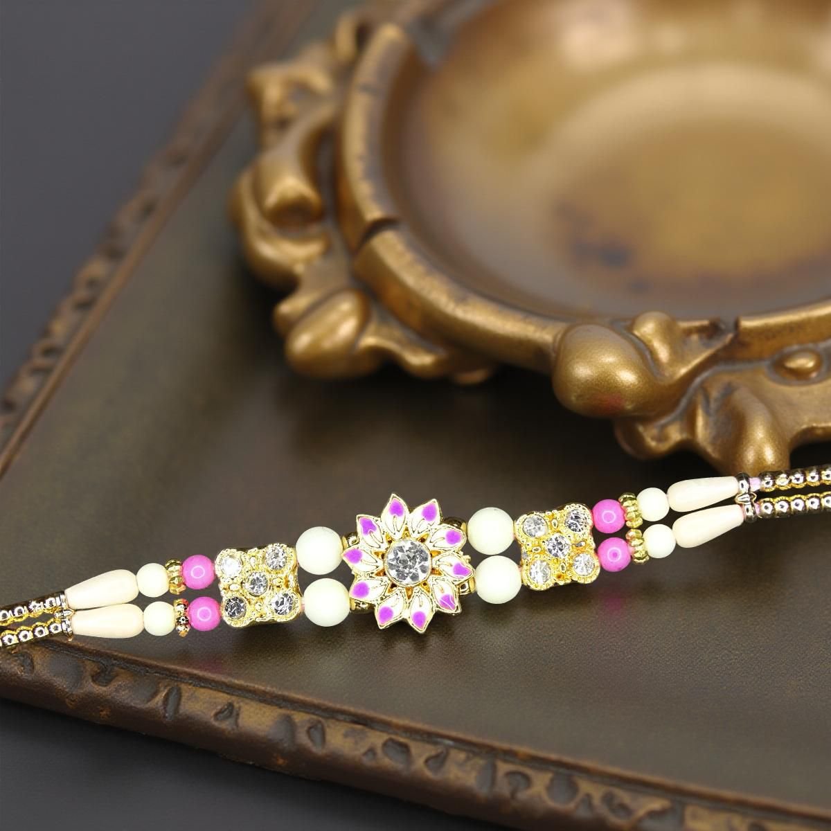 Rakhi - Sunflower Rakhdi for Brother Bhaiya shipped from Australia Canada USA UK