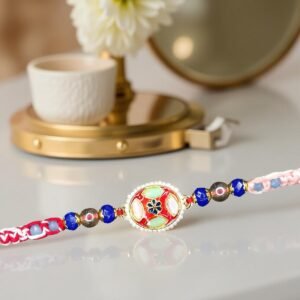 Rakhi - Multi-Stone Rakhdi for Brother Bhaiya shipped from Australia Canada USA UK
